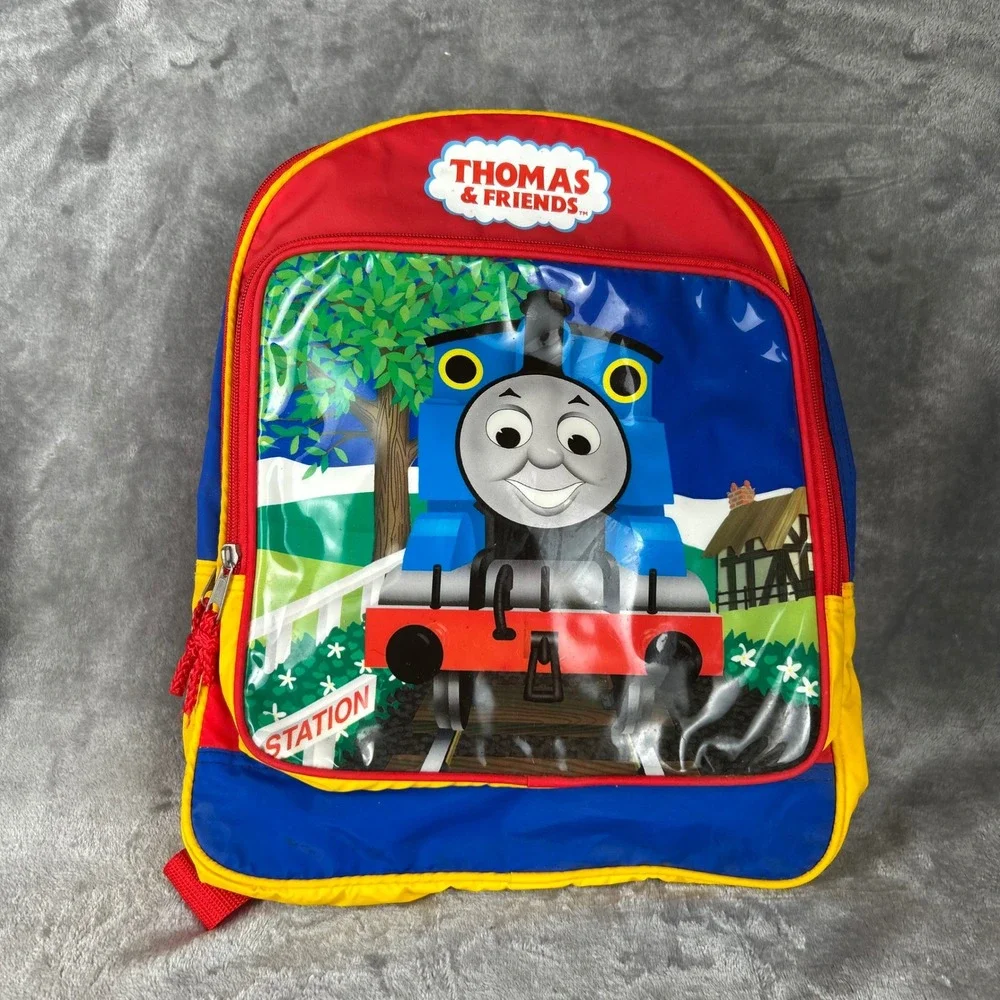 Thomas & Friends Kids Backpack Blue Red Yellow Thomas the Tank Engine Train Bag